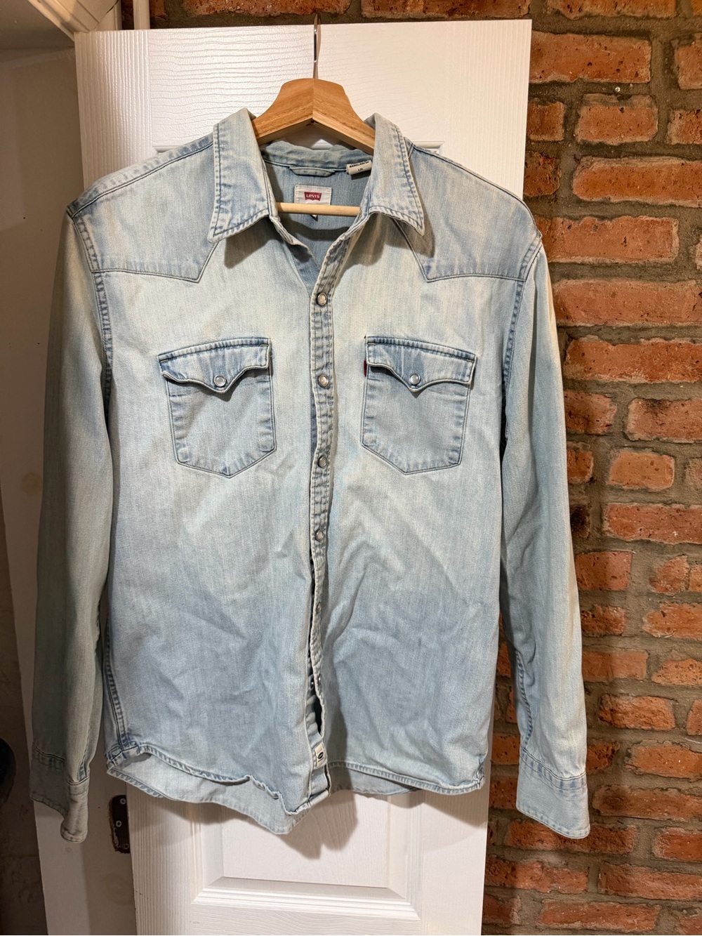 Levi's Light Blue Denim Shirt with Pearl Buttons